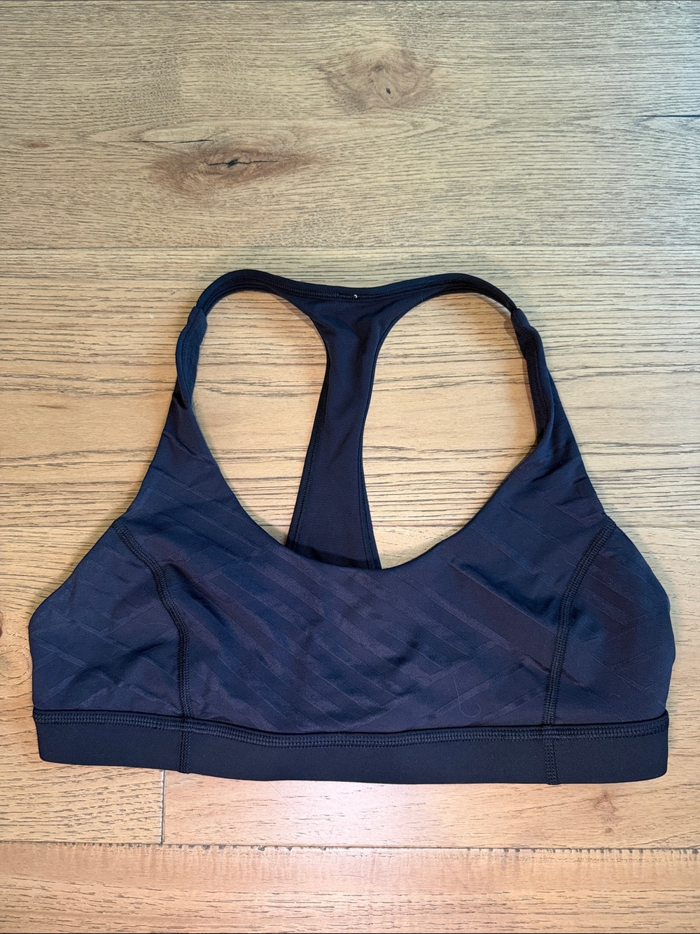 lululemon athletica Black Racerback Seamless Sports Bra
